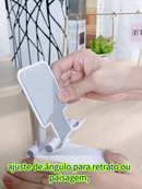 Suporte para Celular Tablet Dobrável com Tripé Portátil e Antiderrapante