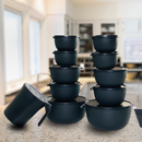 Kit Potes Hermeticos Redondos 10 Potes + 1 Jarra 1.800ml