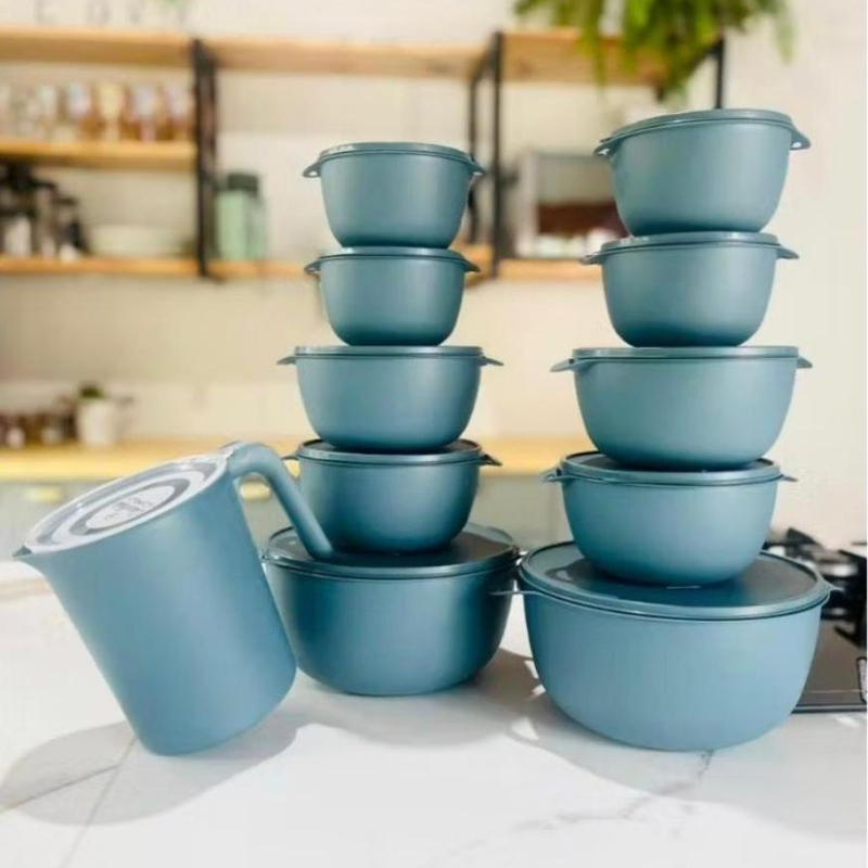 Super Kit de Potes Herméticos + Jarra 1.800ml – 11 Peças para Organizar Tudo!