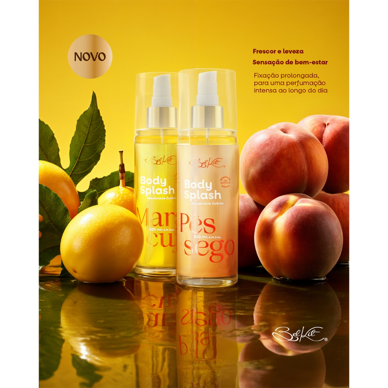 Body Splash Belkit 200ml - Alta fixação, projeção, perfumaria fina | Dia e noite