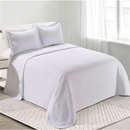 Kit Colcha Cobre Leito Casal 3 Peças Dupla Face Matelado – Toque Macio, Porta-Travesseiros, 100% Poliéster