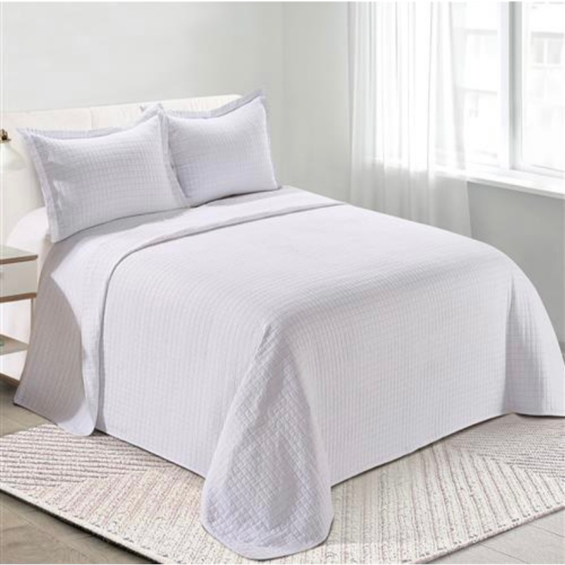 Kit Colcha Cobre Leito Casal 3 Peças Dupla Face Matelado – Toque Macio, Porta-Travesseiros, 100% Poliéster