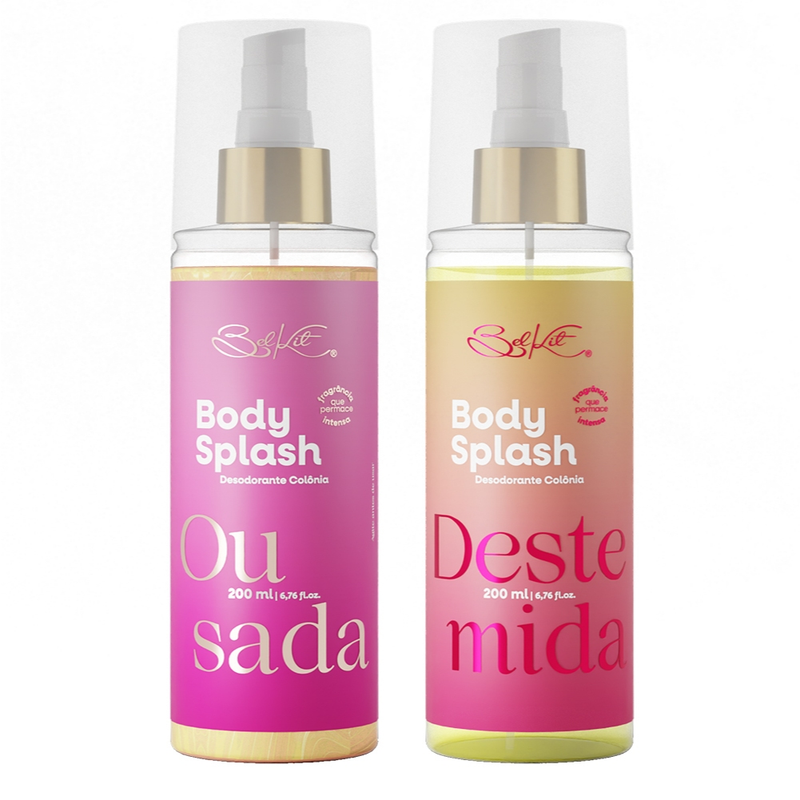 Body Splash Belkit 200ml - Alta fixação, projeção, perfumaria fina | Dia e noite