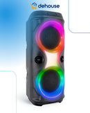 Caixa de som Bluetooth Portátil Com Led RGB Portátil FM USB TWS 30W Para Praia, Festa ou Viagem