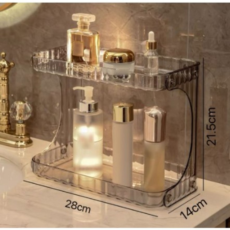 GUI ANA Organizador Prateleira Diamante Acrílico Porta Maquiagem Beleza linhas