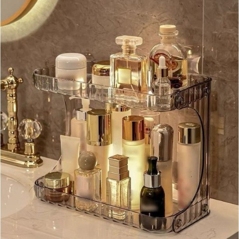 GUI ANA Organizador Prateleira Diamante Acrílico Porta Maquiagem Beleza linhas